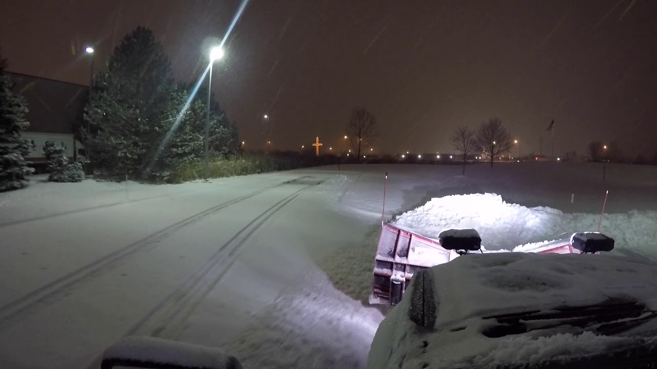 Snow Removal Intro F450 Hiniker VPlow YouTube