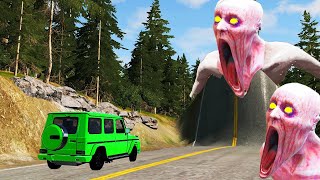 Epic Escape From The Shy Guy (SCP-096) | Cars VS Giant Bulge With SCP | BeamNGDrive #8 #scp #beamng screenshot 5