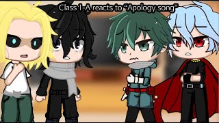 Class 1-A reacts to the “Apology song” and the Aftermath