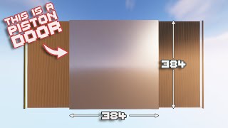 The Largest Piston Door In Minecraft screenshot 5