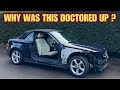 Repairing a doctored bmw that we bought from a salvage auction