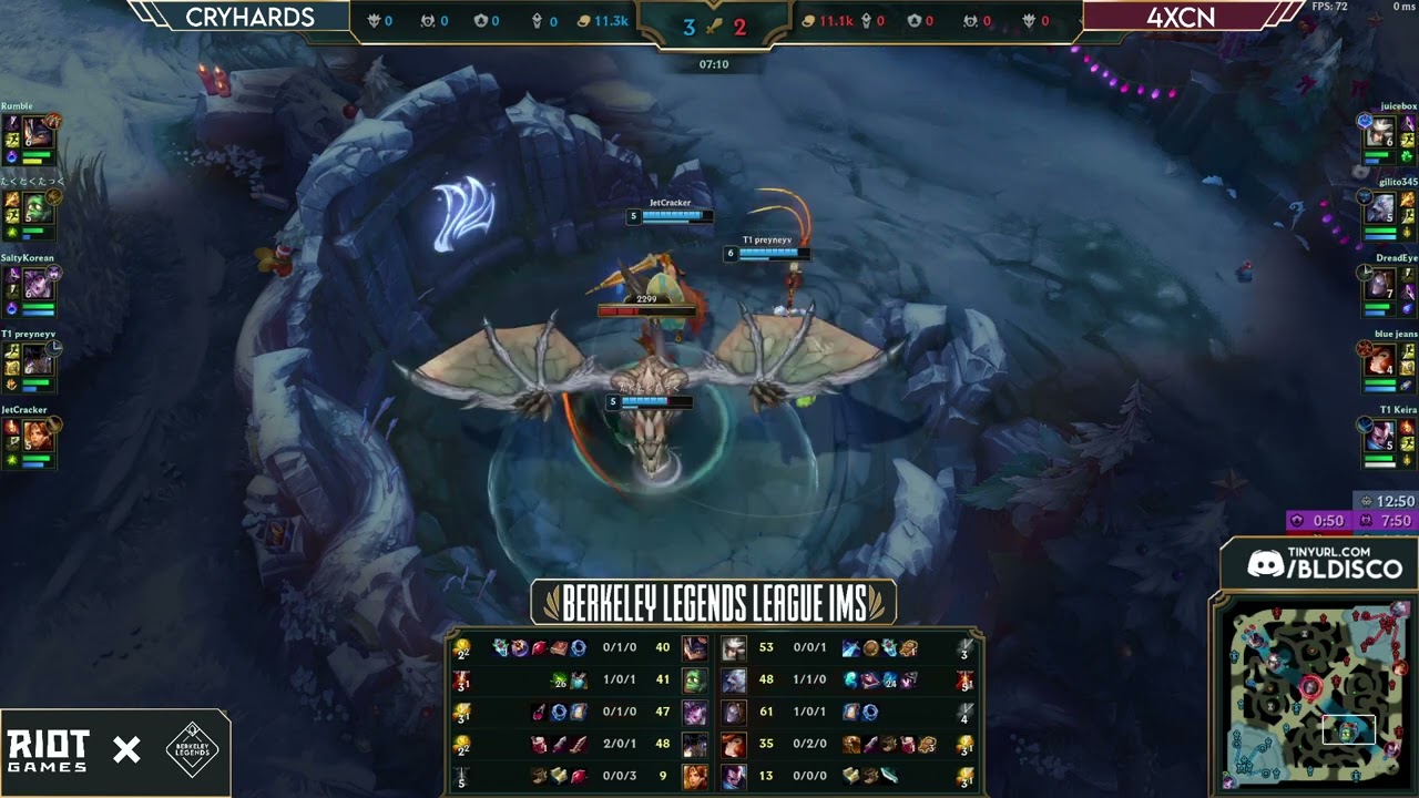 VOD: Cryhards vs. 4xCN | Berkeley Legends LOL IMs FA25 Semifinals