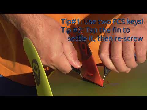 Tip: Use two keys together to install and remove FCS fins!