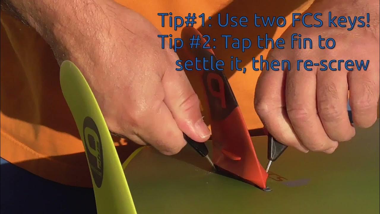 Tip Use two keys together to install and remove FCS fins! YouTube