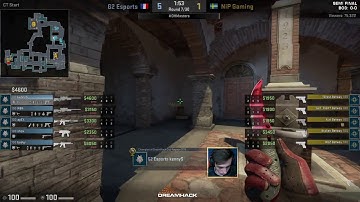 G2 vs NiP. kennyS executes f0rest with a sick flick Inferno