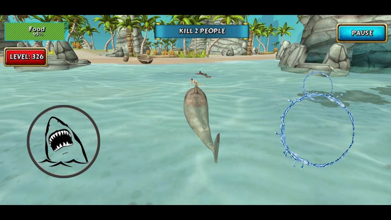 Shark Simulator Beach Killer #19 (Level 326-340) - Android Gameplay