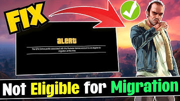 How to FIX GTA V Enhanced "Not Eligible for Migration" Error | GTA Online Save Transfer