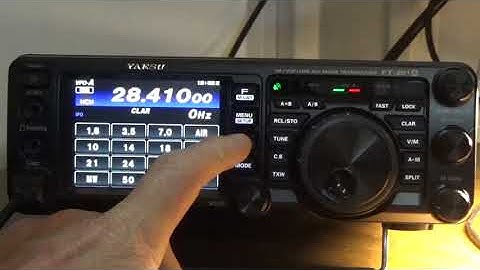 Voice Memory (SSB/AM Modes) CH1 through CH5 FT991A Yeasu and using Antenna Tuner