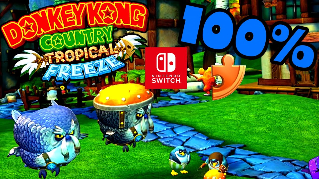 Donkey Kong Country Tropical Freeze 100% Walkthrough 🐵 2-1