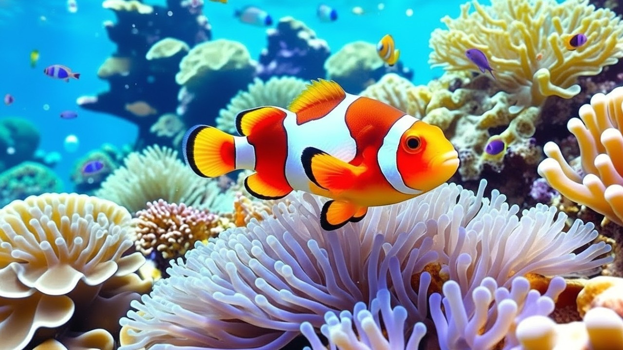 Stunning 4K Aquarium Video | Tropical Fish Tank, Coral Reef Colors & Relaxing Sleep Sounds