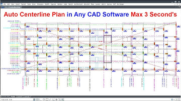 Auto Generate Center Line Plan