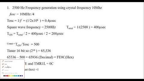 Programming on Timer 1 PIC18f