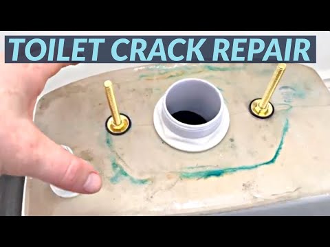 How to repair a crack in the toilet tank / how to fix a crack in the toilet bowl -toilet tank repair