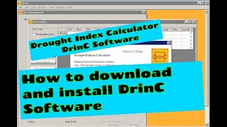 How to Download and Install DrinC Software || Drought Index Calculator || DrinC Software screenshot 2