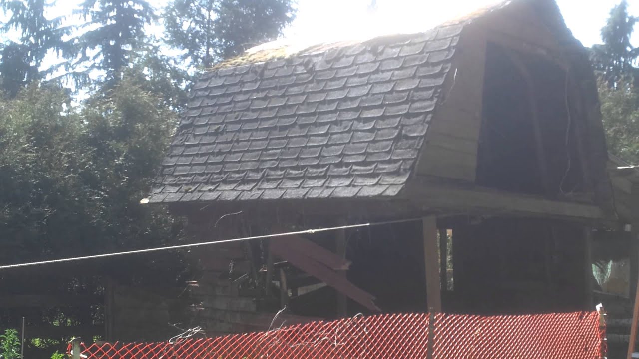 Tearing down the shed YouTube
