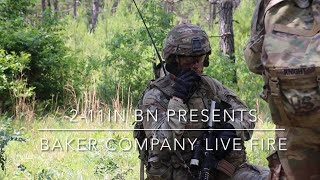 B Co, 211 IN BN Platoon Live Fire