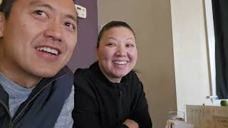 Eating breakfast at Cafe Coda in Chico, Ca.  It's good and satisfying. And worth it!