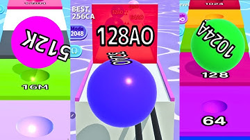 Max Level – Ball Run 2048 💥 vs Ball Run 2048 Infinity Mode ♾️ vs Ball Run Infinity Gameplay