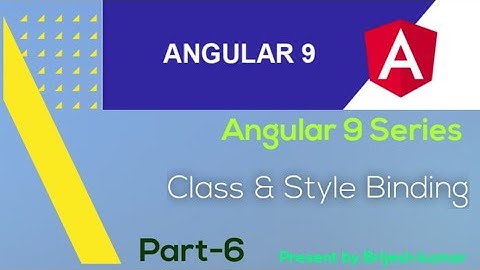 Class Binding in Angular