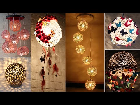 10 Jute craft Lamp with Balloon | Home decorating ideas