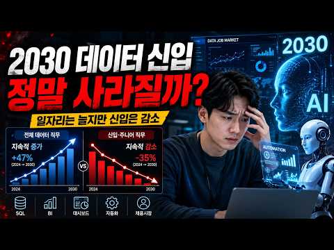 2030년 데이터 분석 신입 일자리 정말 사라질까, AI 보고서로 알아본 현실 (2026년 최신)