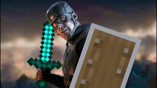 Captain America plays Minecraft