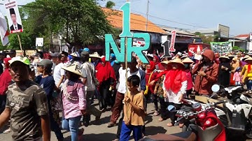 Pawai calon kepala desa Pabuarankidul Bpk Nuryadi nomer 1