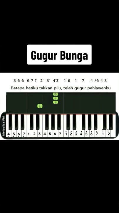 PIANIKA GUGUR BUNGA #pianikacover #merdeka #shorts #gugurbunga  #lagunasional