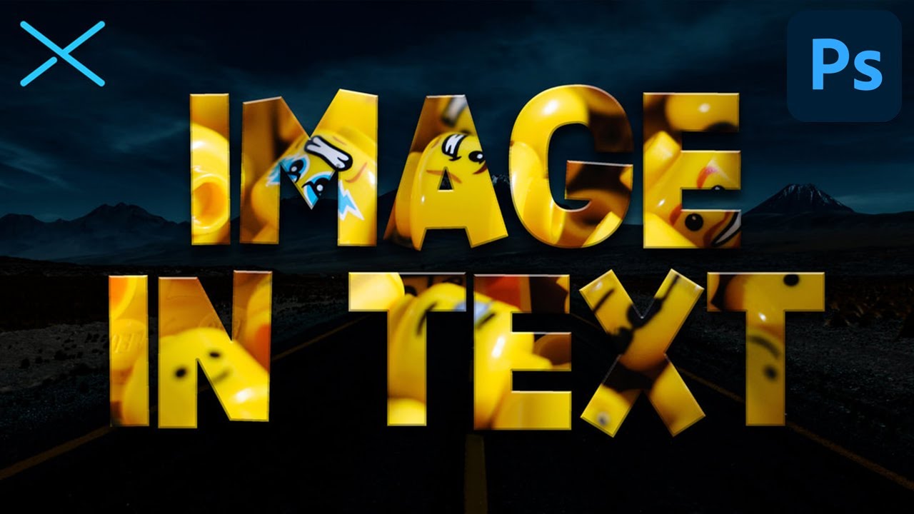 How To Put an IMAGE inside TEXT + 3D Floating Effect | Photoshop ...