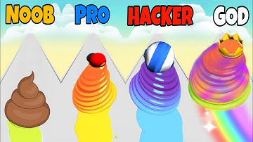NOOB vs PRO vs HACKER vs GOD l in Slimy Runner 3D