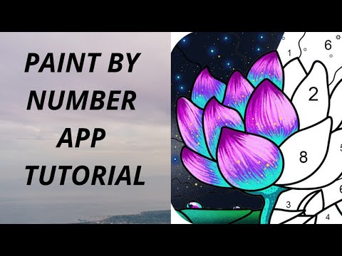 Paint by number app tutorial/ painting app free game