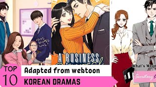 Top 10 Adapted from webtoon #kdramalist #review #kdrama