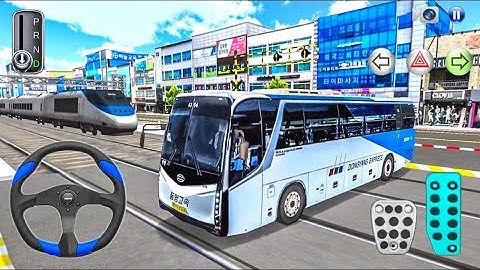 New Kia Express Bus vs Bullet Train 3D Driving Class Best Android iOS Bus Game 2025