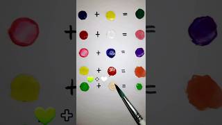 | Making homemade colour with primary colours | Colour mixing |😱❤️  #shorts