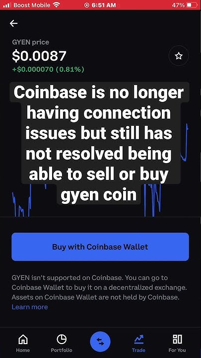Coinbase is no longer having connection issues still did not resolve