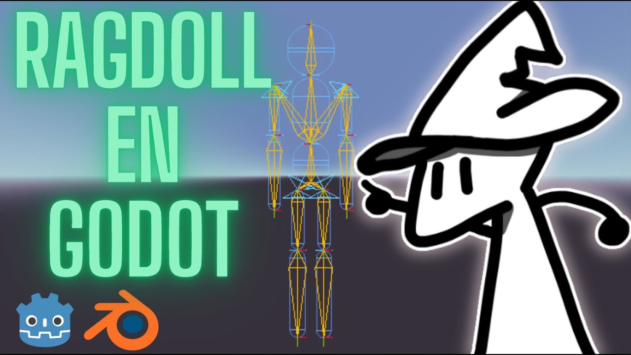 COMO HACER UN RAGDOLL EN GODOT 4!!! - Explicado desde Blender hasta Godot en 6 minutos - MAGODOT -