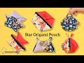 DIY Star Origami Pouch | How to make a shape changing pouch [sewingtimes]