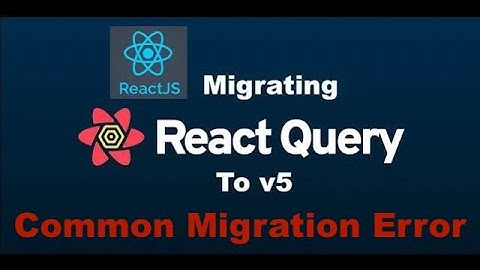 Fix React Tanstack Query v5 Migration Error