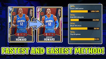 NBA 2K20 FASTEST AND EASIEST WAY TO EVOLVE EVO DWIGHT HOWARD!
