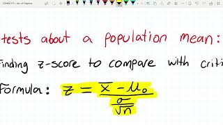 COMM 215 Chapter 10 Hypothesis Testing