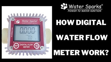 How does a digital water flow meter work | Water Sparks #watermeter