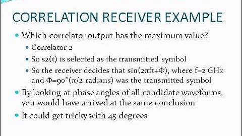 Digital communication lecture 18 Correlation Receiver DAC