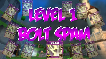 LEVEL 1 PVP MAX BOLT SPAM! (Wizard101)