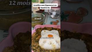 Recette De Lentilles Aux Légumes Et Aux Bœuf Et Riz A Partir De 12Mois.