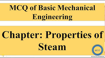 MCQ of  Properties of Steam - MCQ of BME