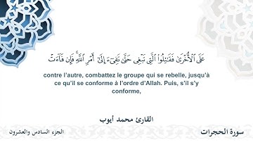 سورة الحجرات - القارئ محمد أيوب | مشروع #100ختمة