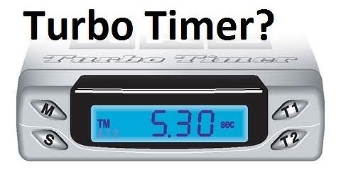 Do you need a turbo timer??