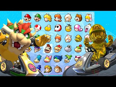 Video: Mario Kart 8 Deluxe Unlockables, Vrátane Toho, Ako Odomknúť časti Zlatých Kart A Gold Mario