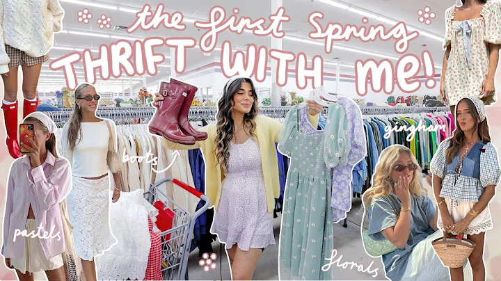 THRIFT WITH ME for SPRING OUTFITS🌷 *I found the floral wardrobe of your dreams*