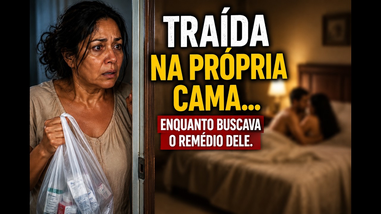Ela só voltou para deixar o remédio…… e encontrou os dois na CAMA